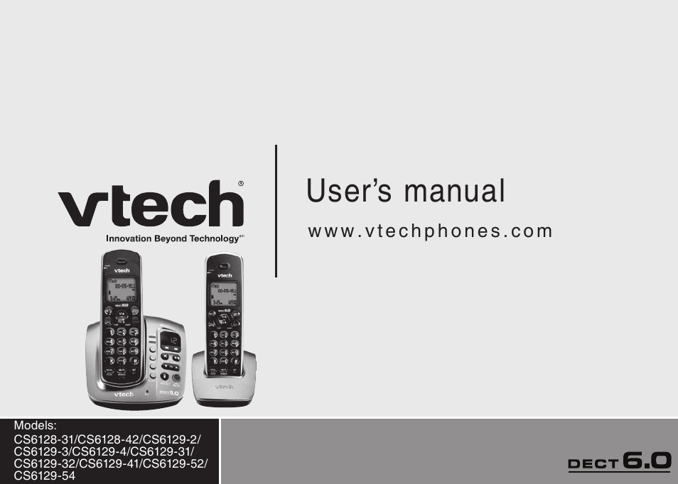 VTech CS6129-54 User Manual | 79 pages