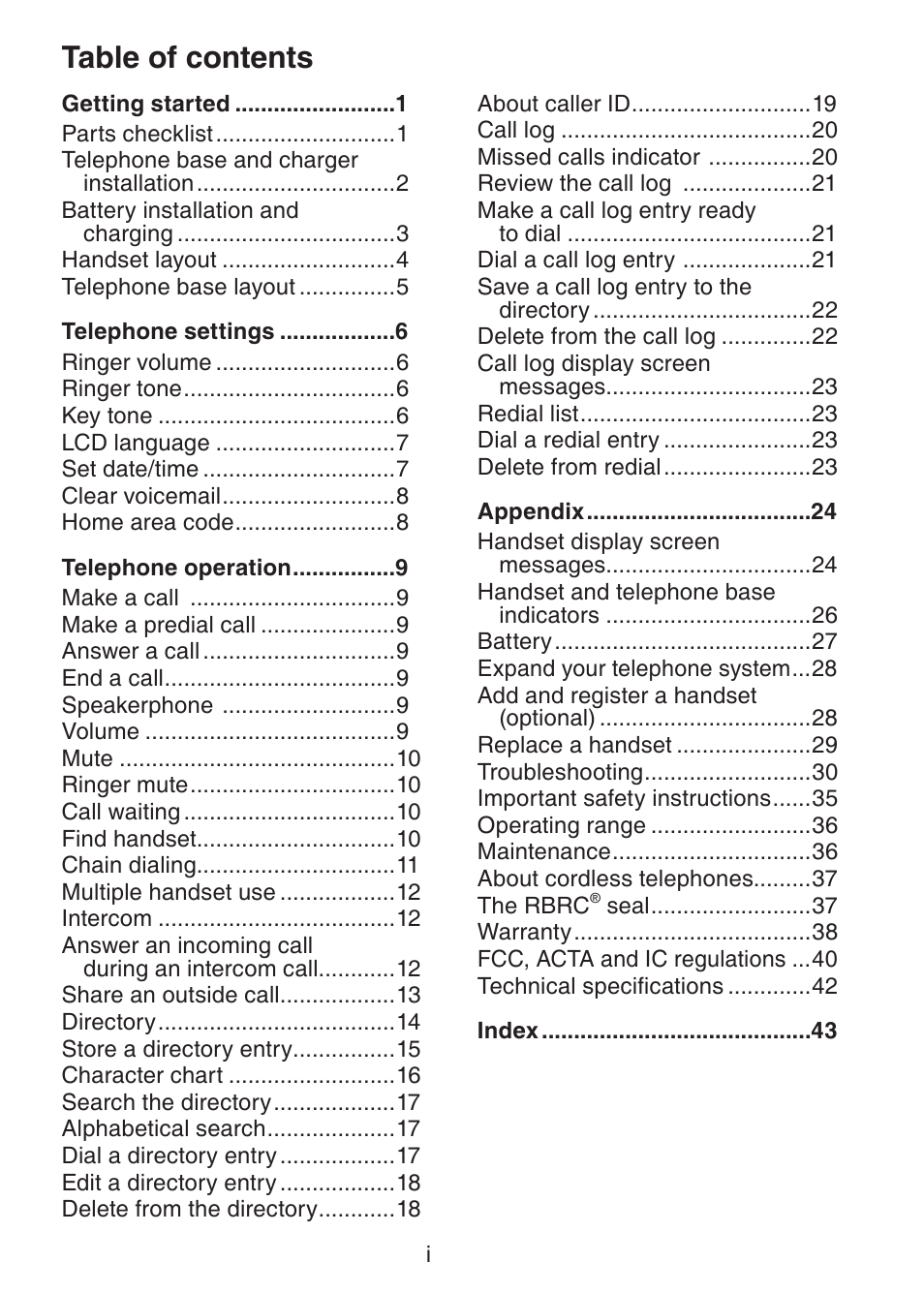 VTech LS6215-3 User Manual | Page 3 / 47