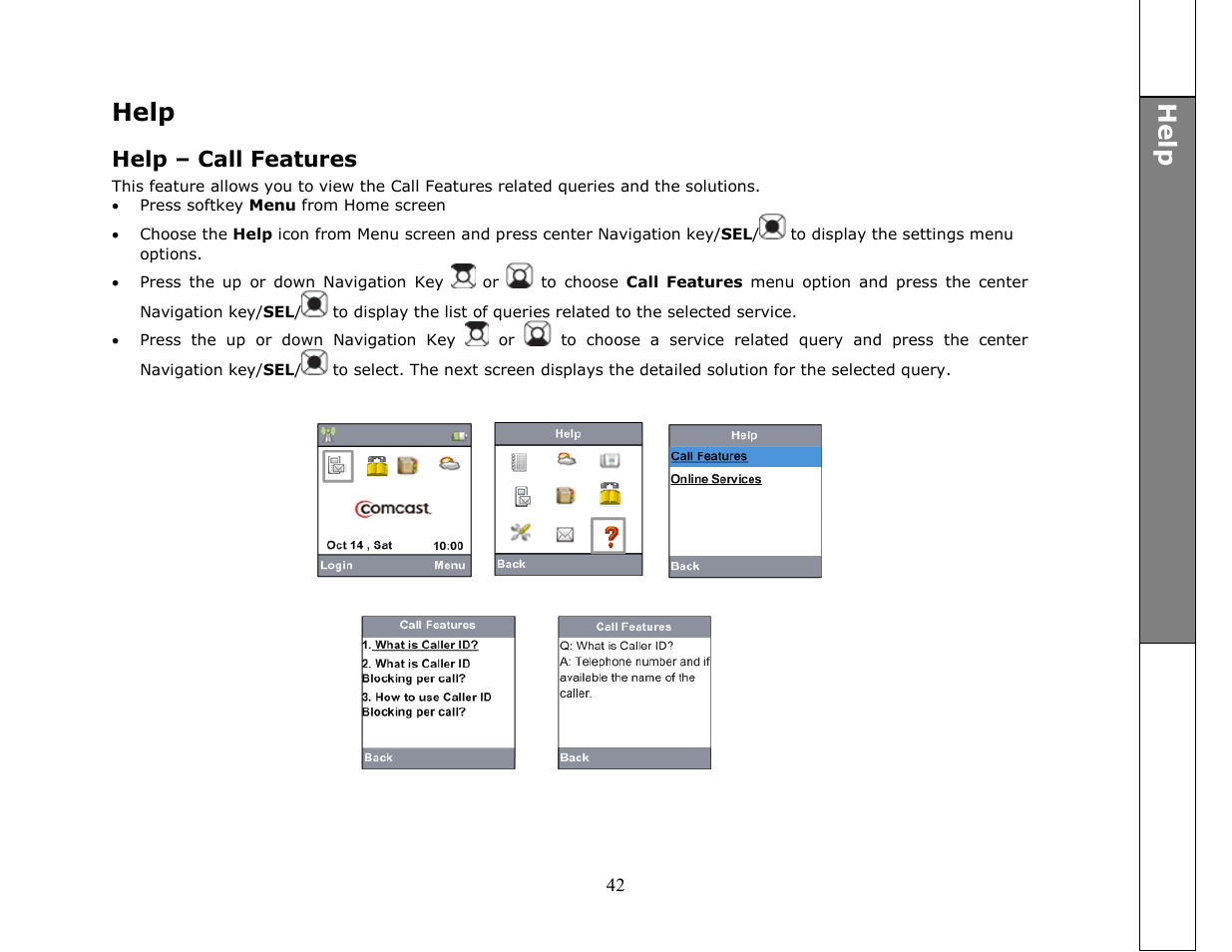Help, He lp | VTech ip8301 User Manual | Page 42 / 106