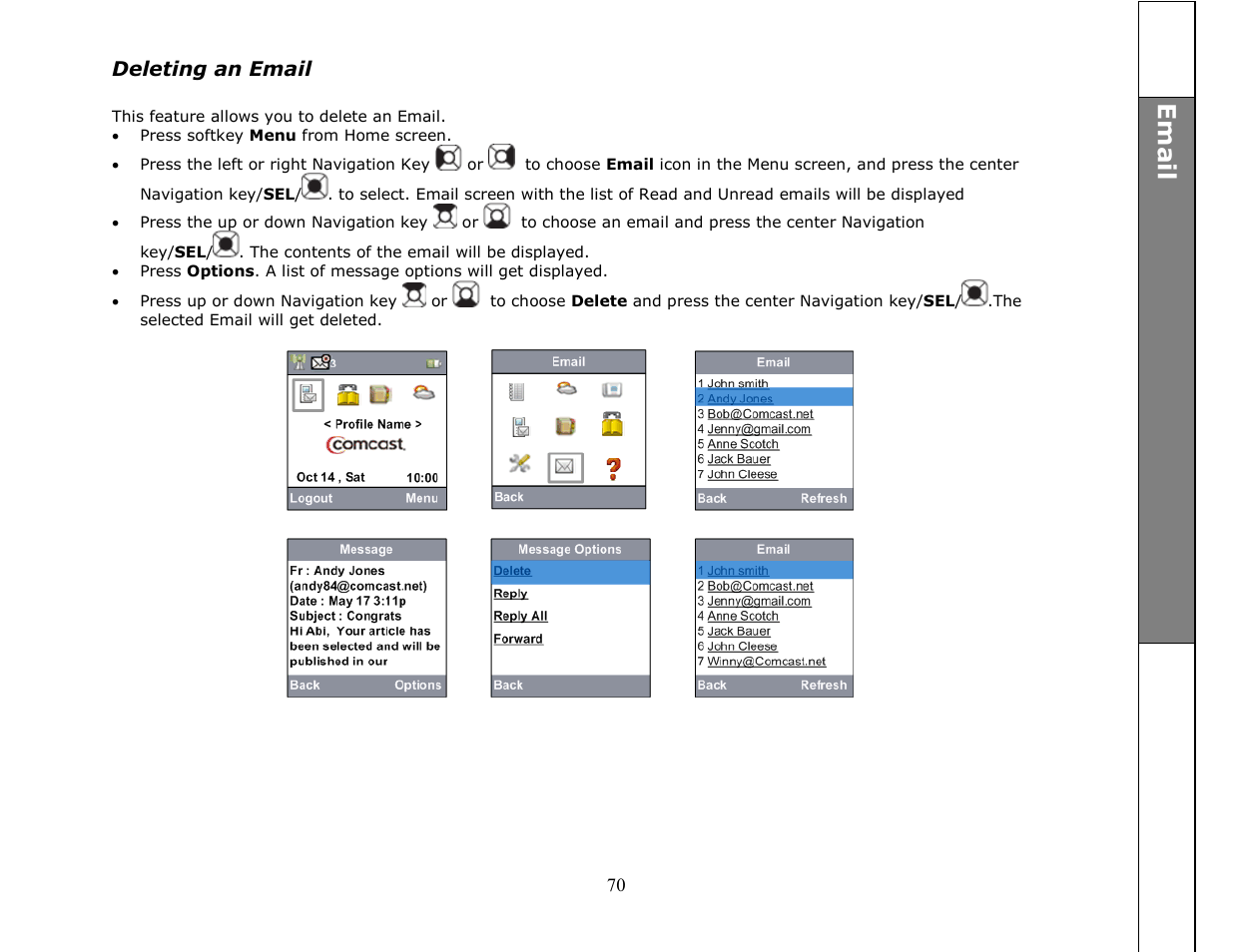 Em a il | VTech ip8301 User Manual | Page 70 / 106