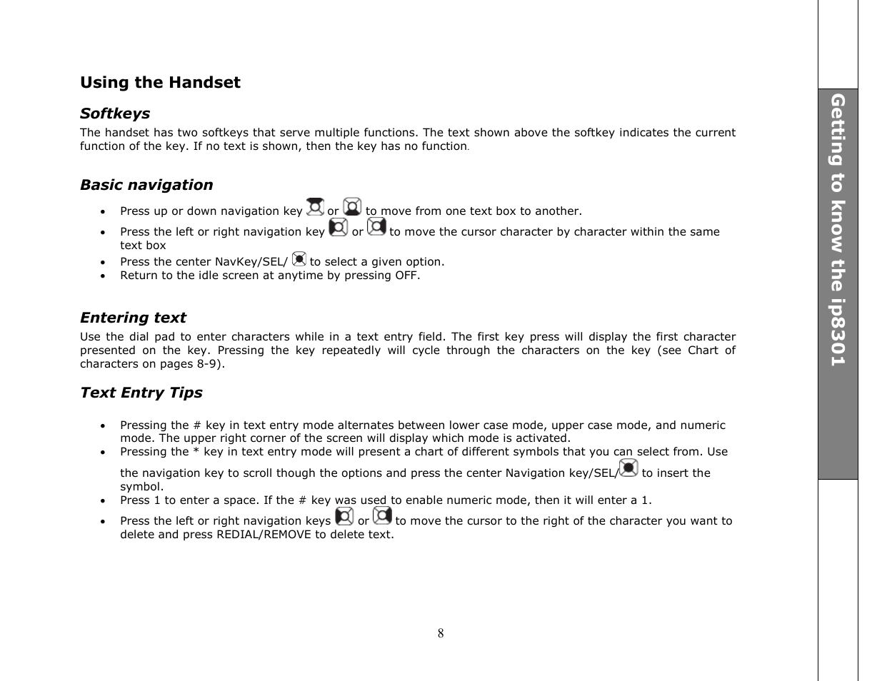 VTech ip8301 User Manual | Page 8 / 106