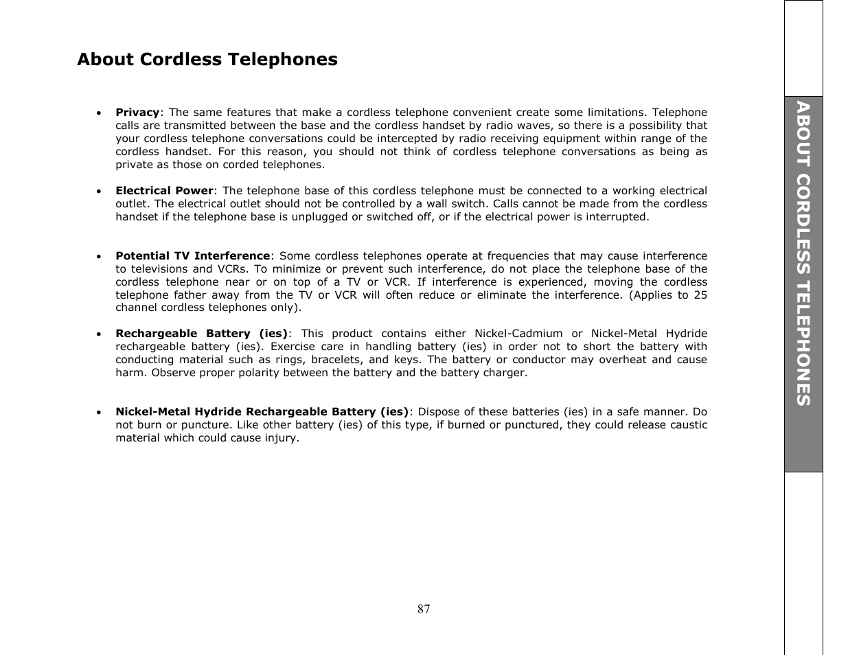 VTech ip8301 User Manual | Page 87 / 106