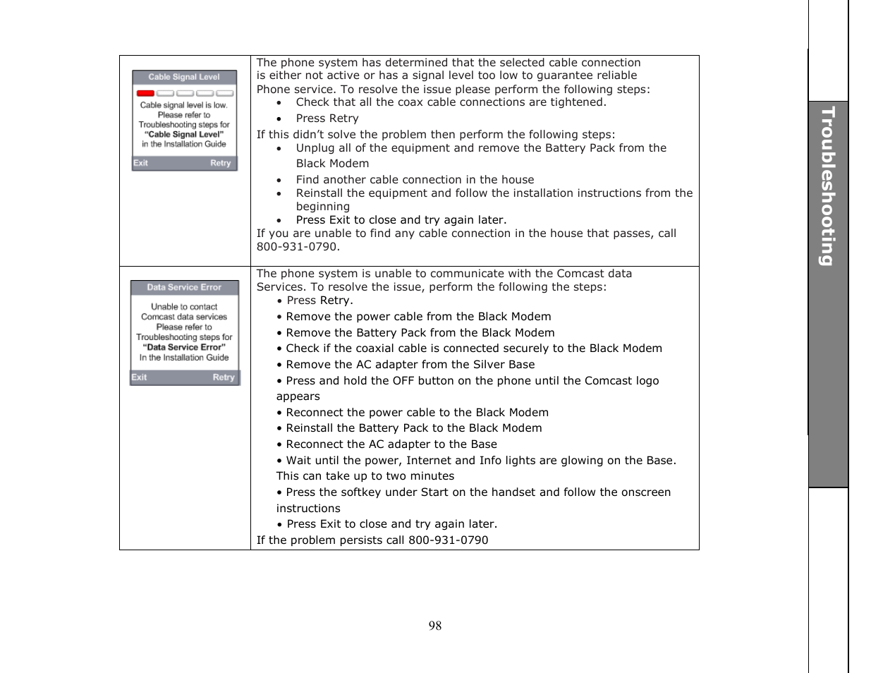 VTech ip8301 User Manual | Page 98 / 106