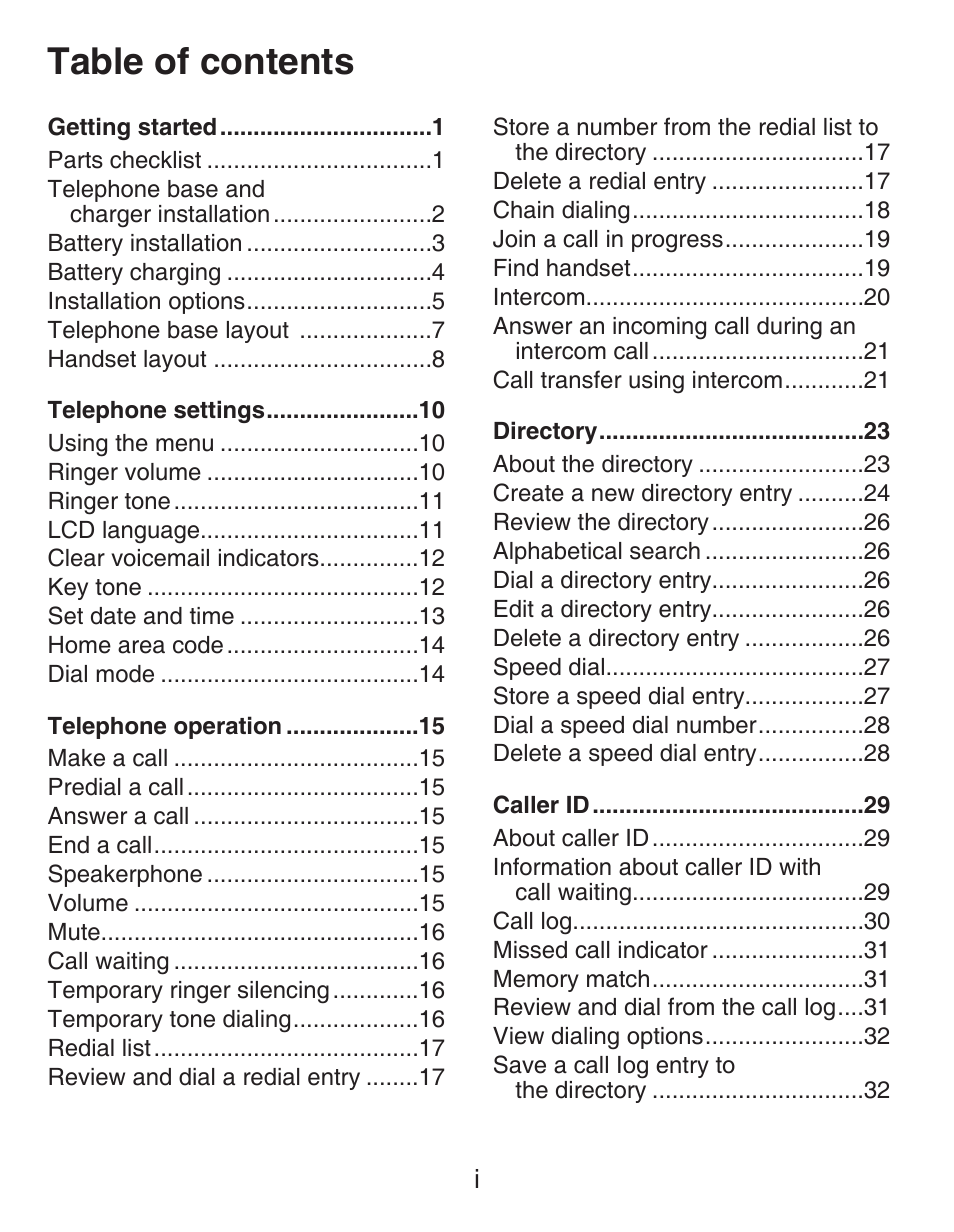 VTech DECT CS6419-2 User Manual | Page 3 / 62