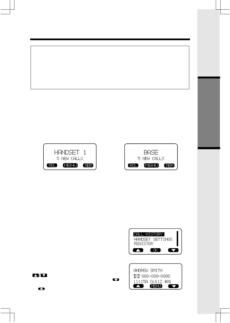 Basic operation call history (caller id) | VTech 2432 User Manual | Page 15 / 44