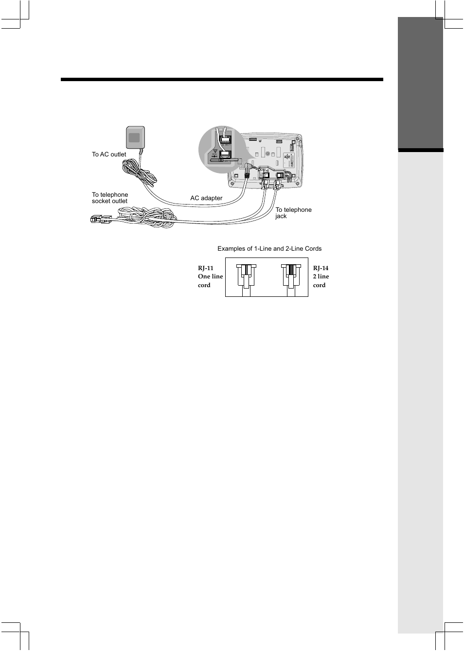 Setup, Getting started | VTech 2432 User Manual | Page 7 / 44