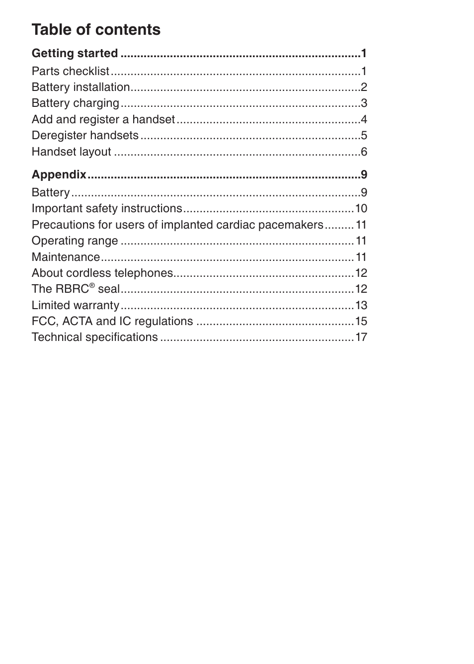 VTech DS6401 User Manual | Page 3 / 21