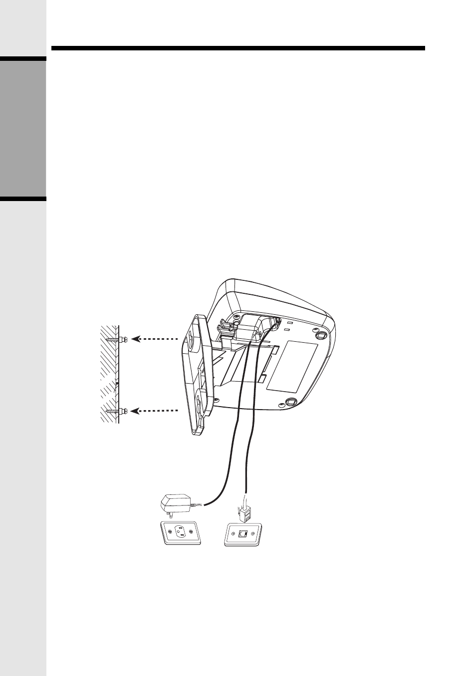 Wall mounting, Getting st a r ted | VTech 9126 User Manual | Page 8 / 30