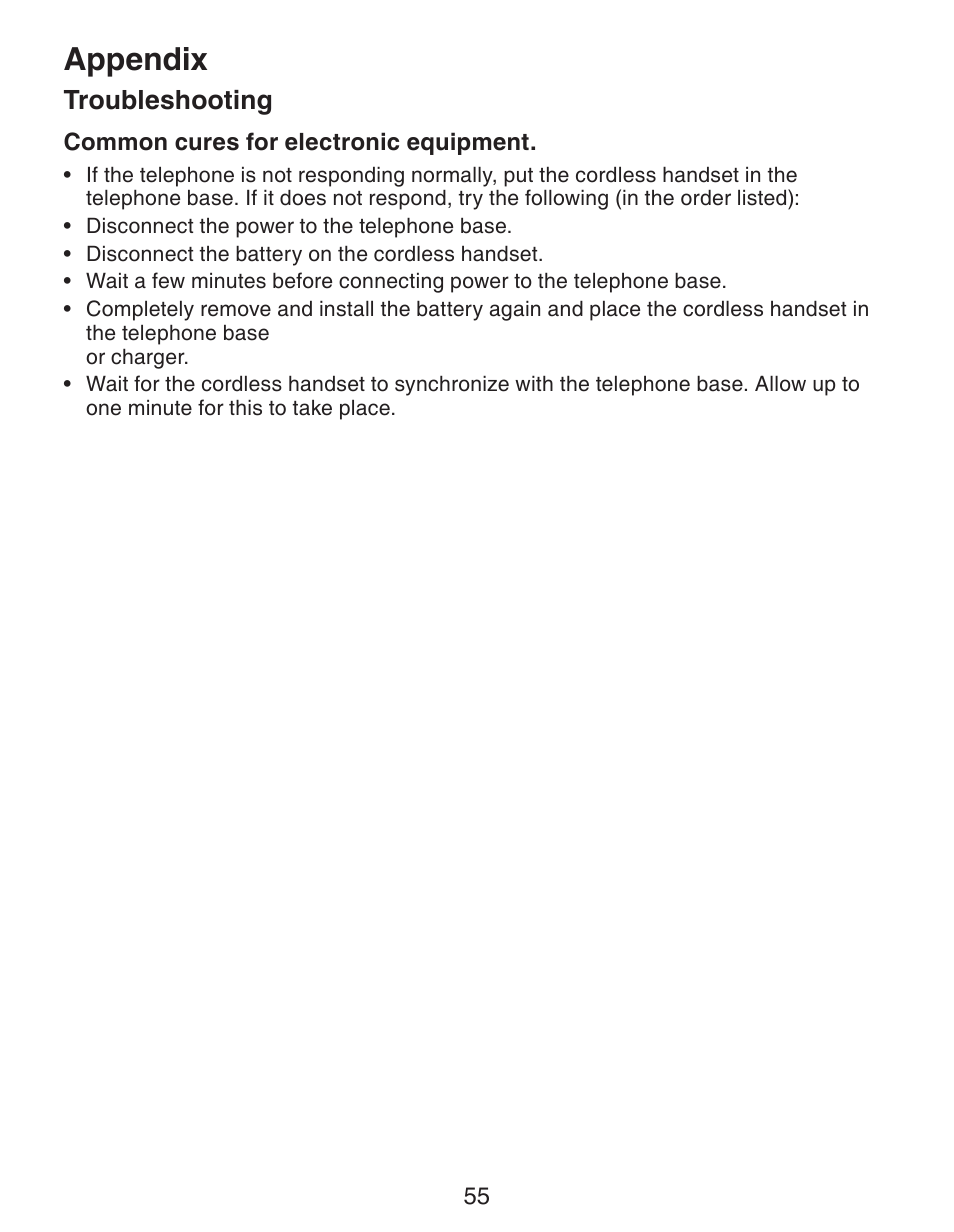 Appendix | VTech CS6329-5 User Manual | Page 59 / 71