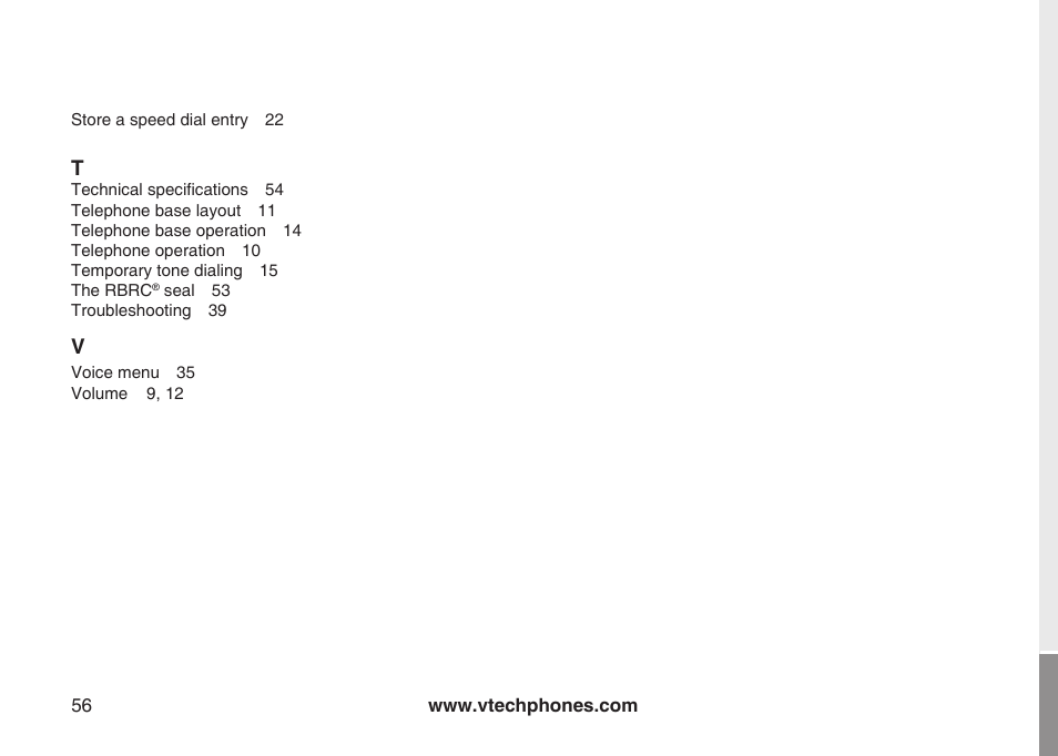 VTech ia5882 User Manual | Page 59 / 61
