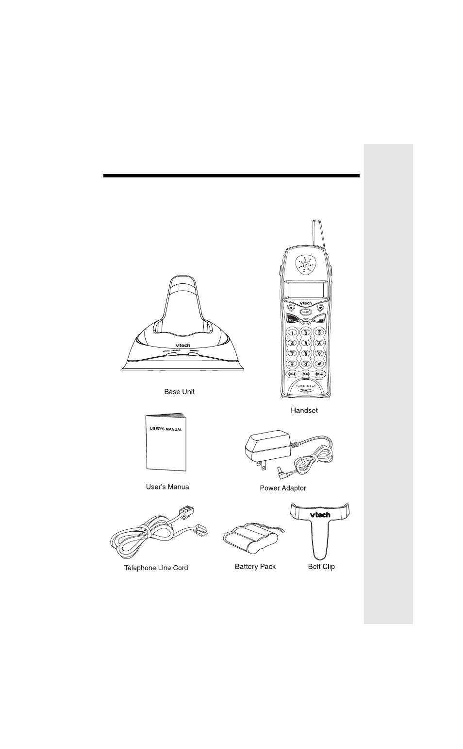 Parts check list | VTech 9127 User Manual | Page 3 / 30