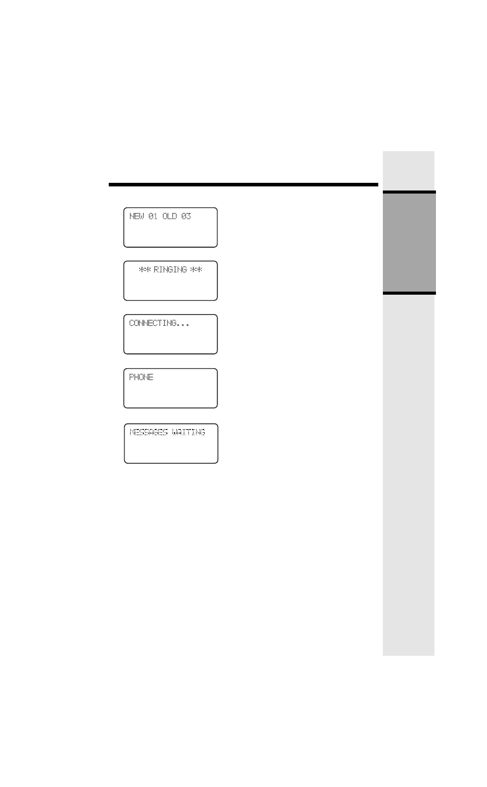 The handset display, Getting st arted | VTech 9127 User Manual | Page 9 / 30