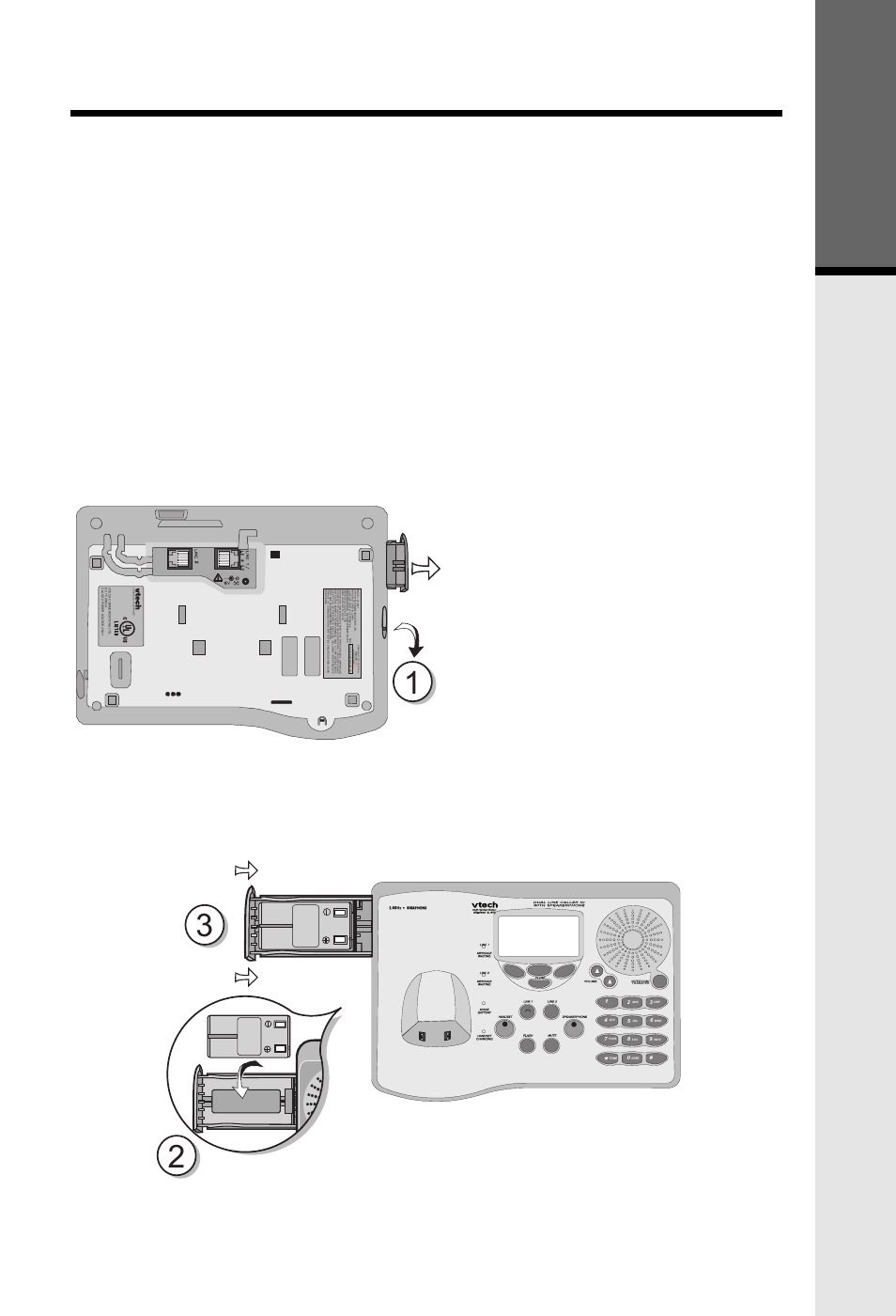 Getting started, Spare battery charger/power backup function | VTech 20-2481 User Manual | Page 11 / 49