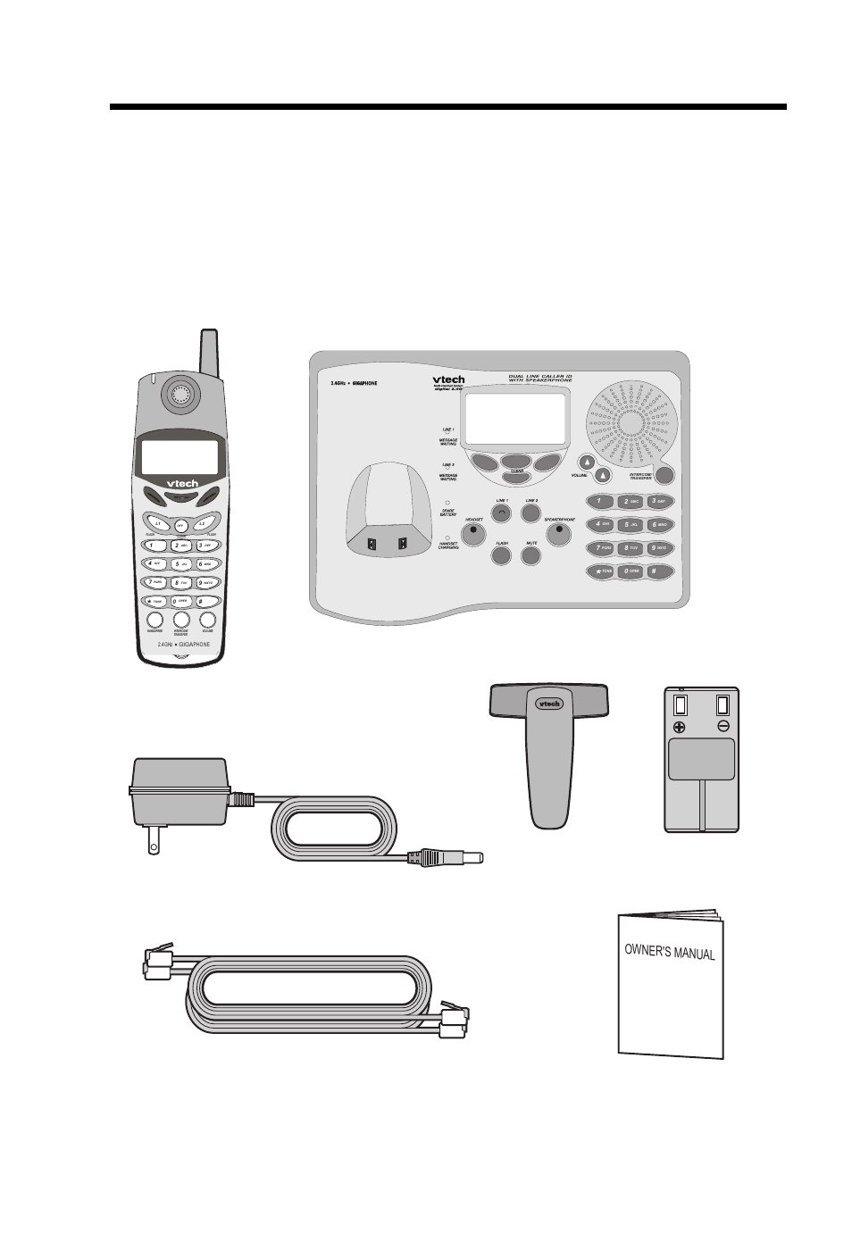 Parts check list, Owner's manual | VTech 20-2481 User Manual | Page 4 / 49