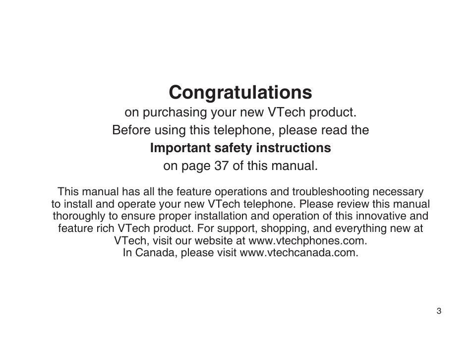 VTech gz5838 User Manual | Page 3 / 47
