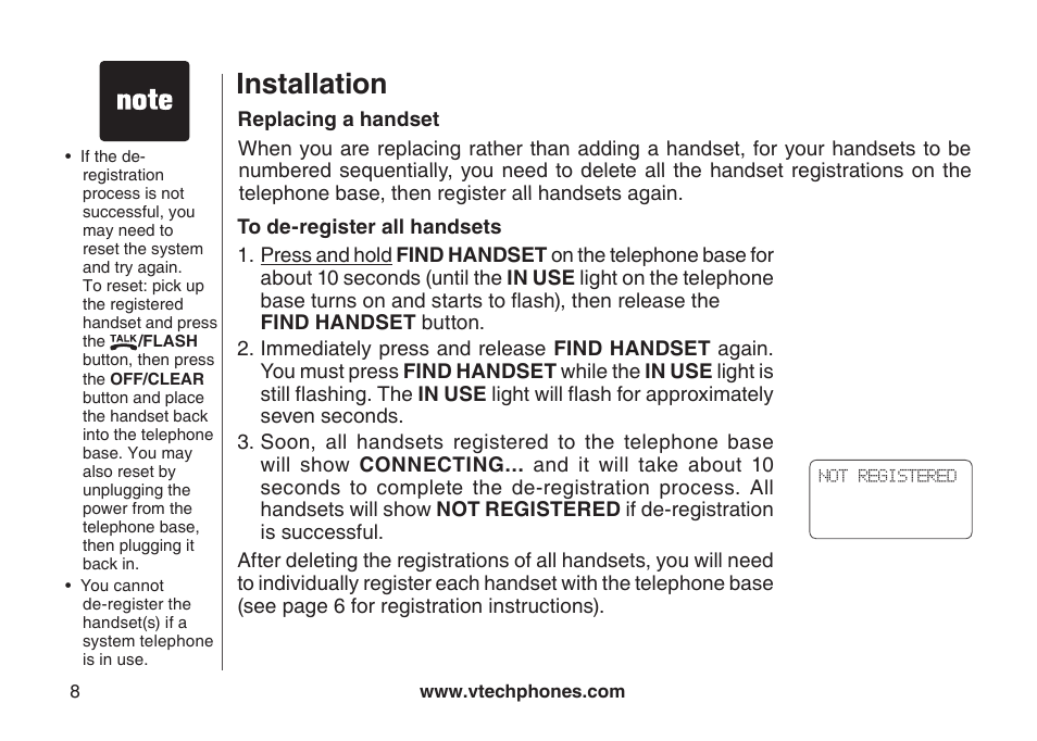 Installation | VTech DS3111-3 User Manual | Page 11 / 61