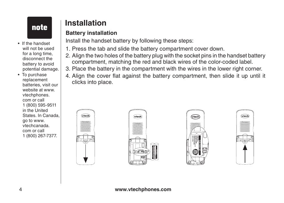 Installation | VTech DS3111-3 User Manual | Page 7 / 61