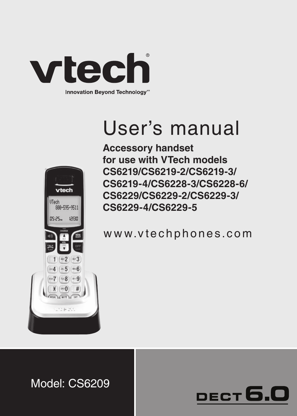 VTech CS6229-3 User Manual | 18 pages