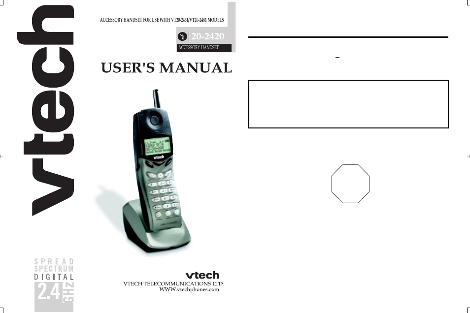 VTech VT2024-20 User Manual | 13 pages