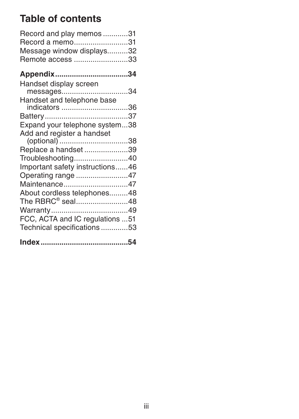 VTech DS221-2 User Manual | Page 4 / 60