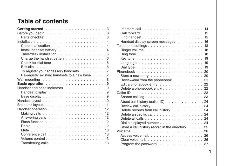 VTech BS5822 User Manual | Page 2 / 47