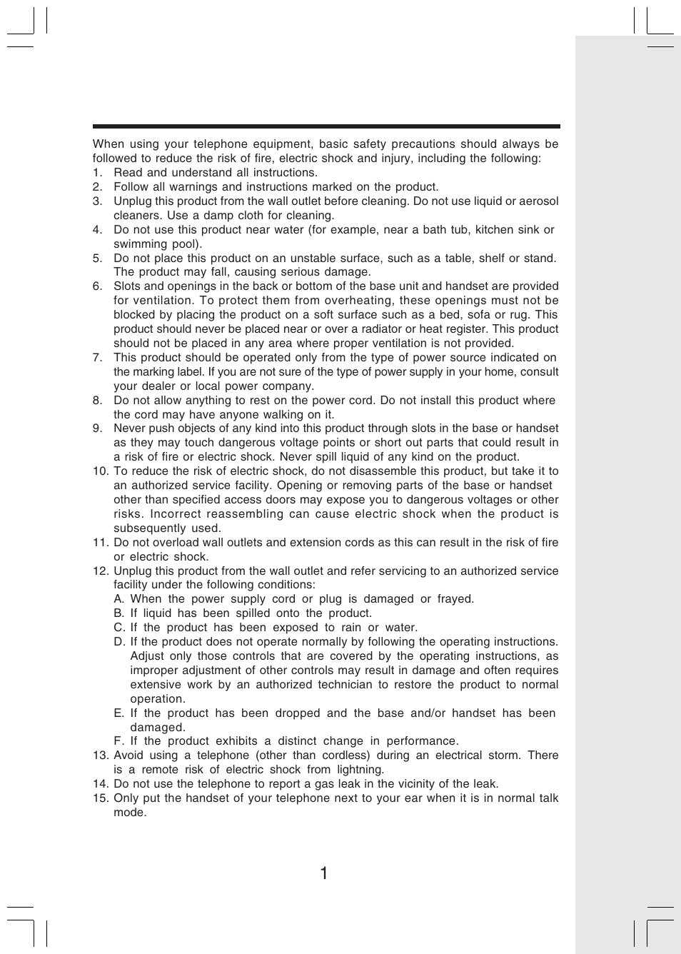 Important safety instructions | VTech IP 811 User Manual | Page 2 / 20
