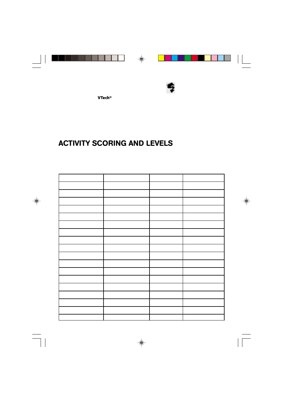 Activity scoring and levels, Data download | VTech SkillStarter Notebook User Manual | Page 23 / 26