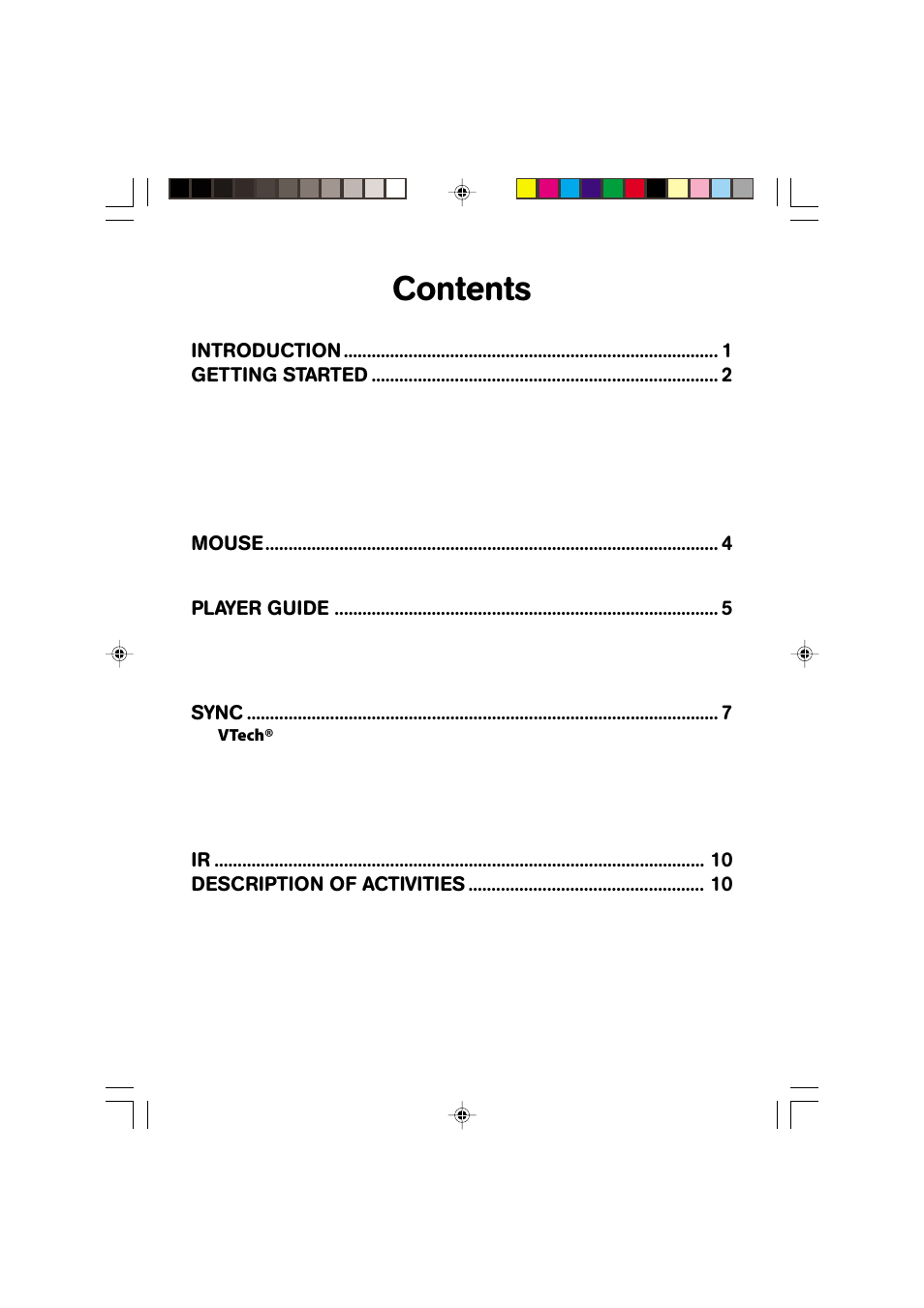 VTech SkillStarter Notebook User Manual | Page 4 / 26