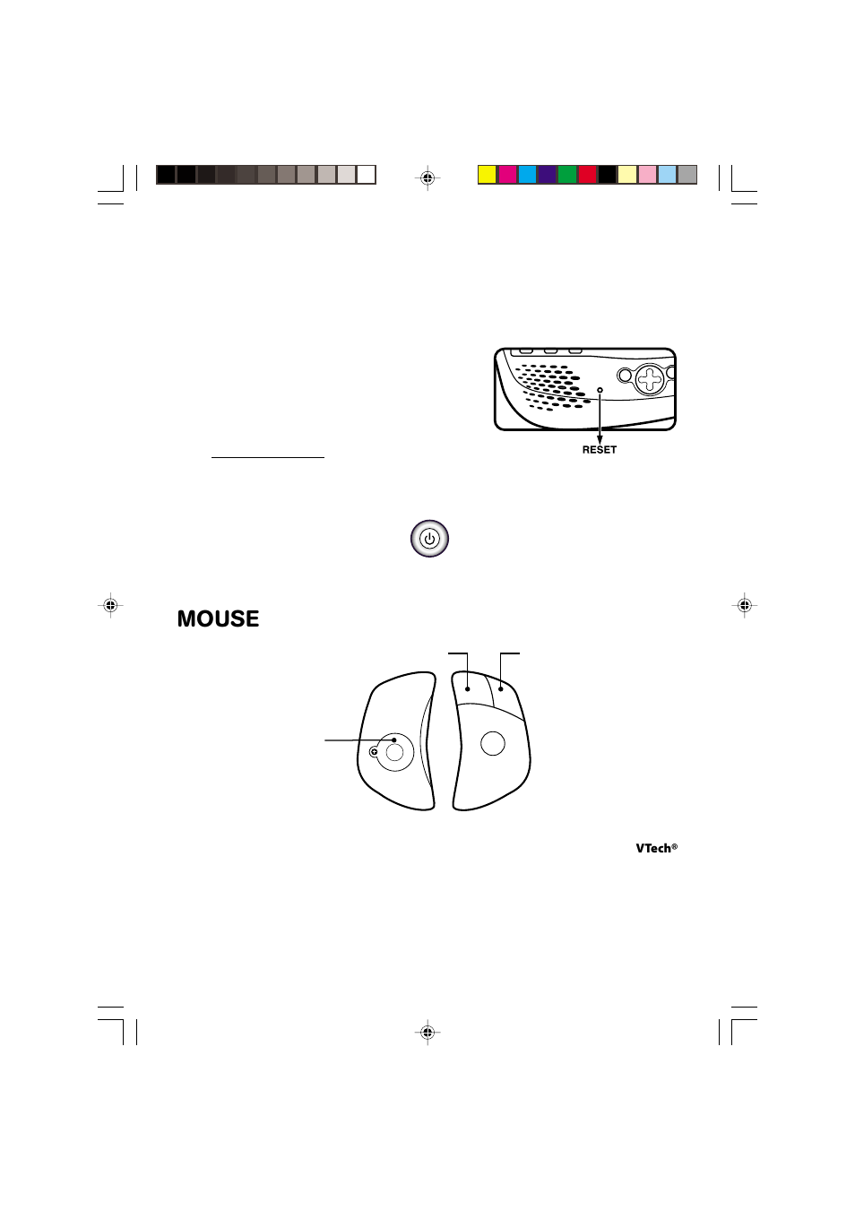 Mouse, Automatic shut-off, Using the mouse | VTech SkillStarter Notebook User Manual | Page 9 / 26