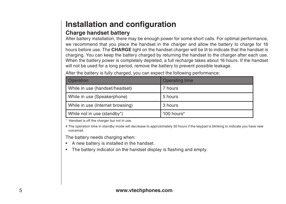 Installation and configuration | VTech IP8300 User Manual | Page 10 / 118