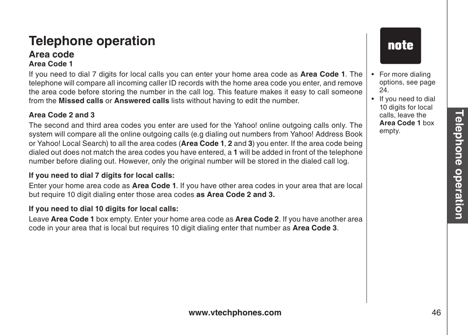 Telephone operation | VTech IP8300 User Manual | Page 51 / 118