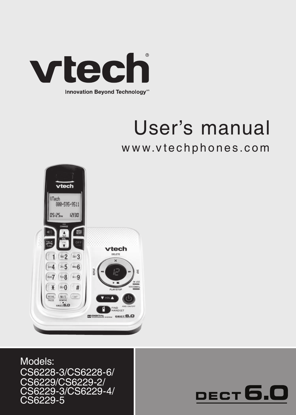 VTech CS6229-5 User Manual | 61 pages