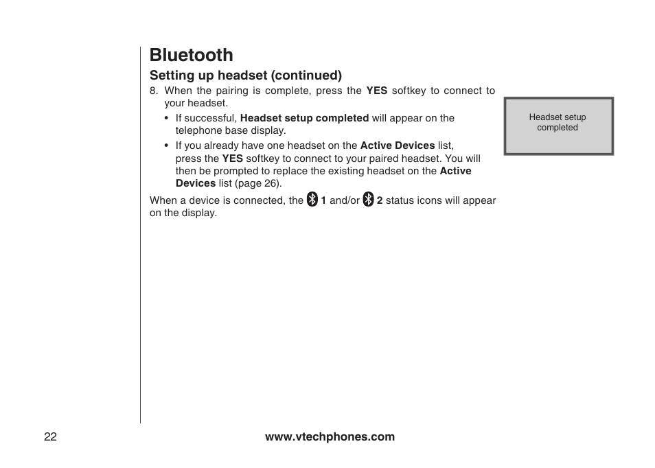 Bluetooth | VTech LS5145 User Manual | Page 26 / 128