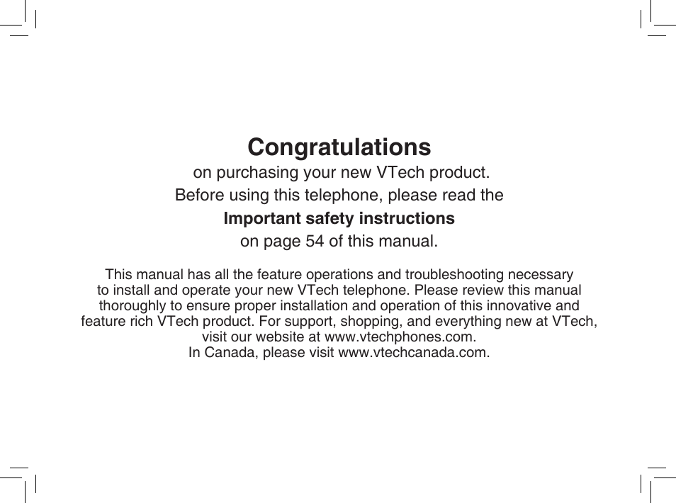 VTech mi6885 User Manual | Page 4 / 60