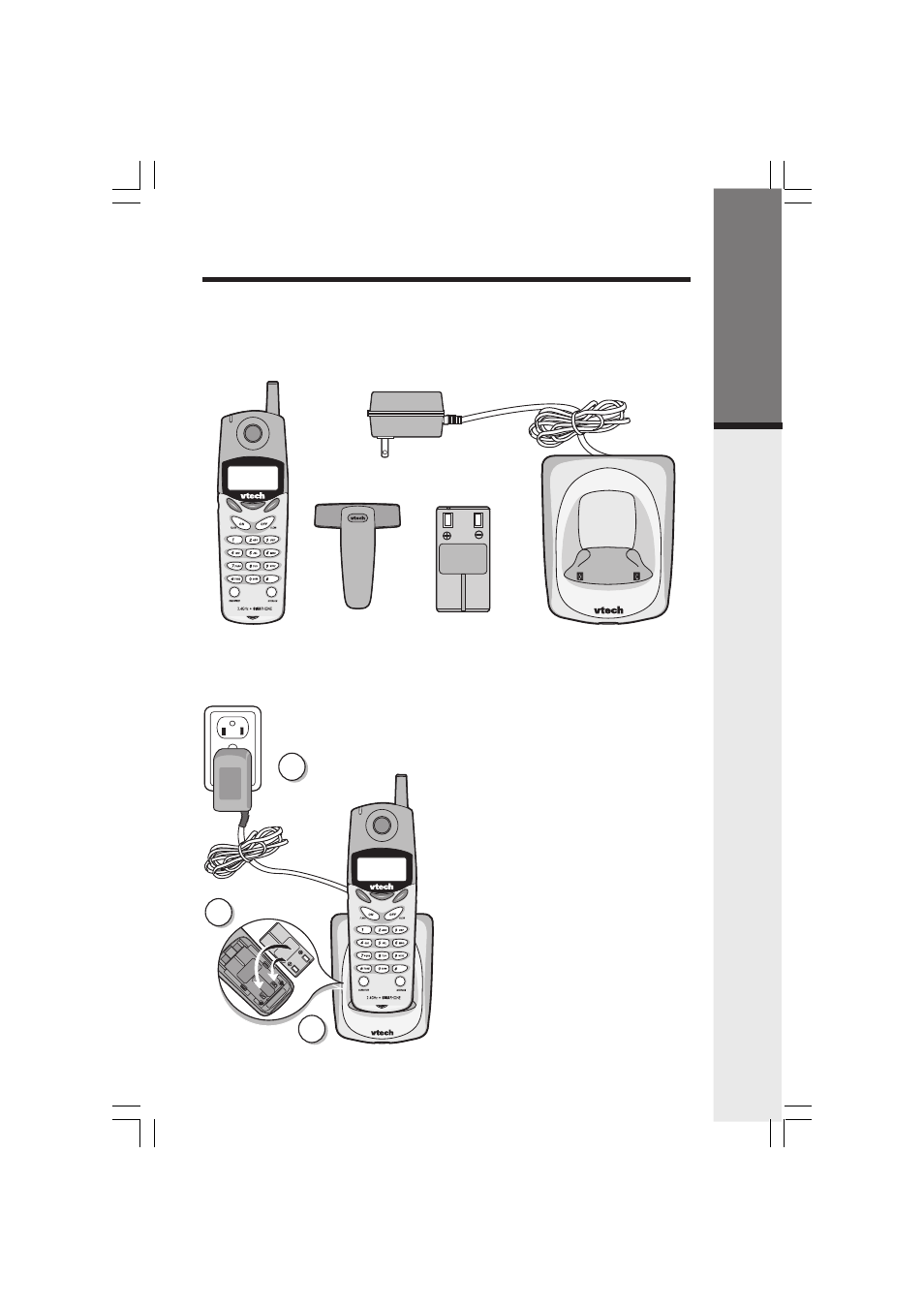 Getting started | VTech 2420 User Manual | Page 11 / 38