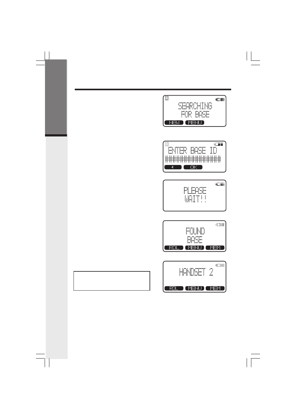 Getting started | VTech 2420 User Manual | Page 12 / 38