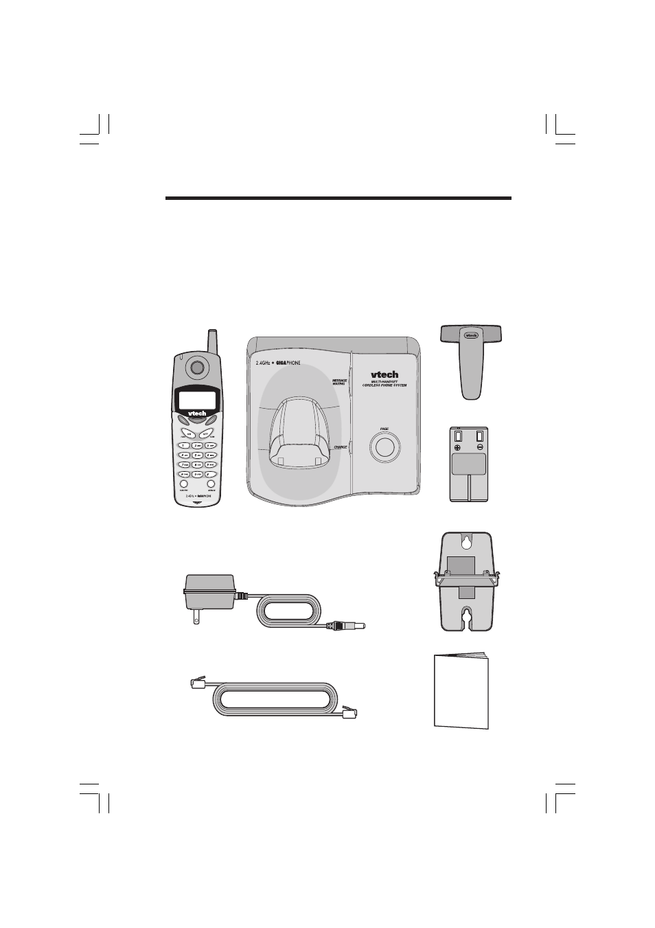 Parts check list | VTech 2420 User Manual | Page 4 / 38