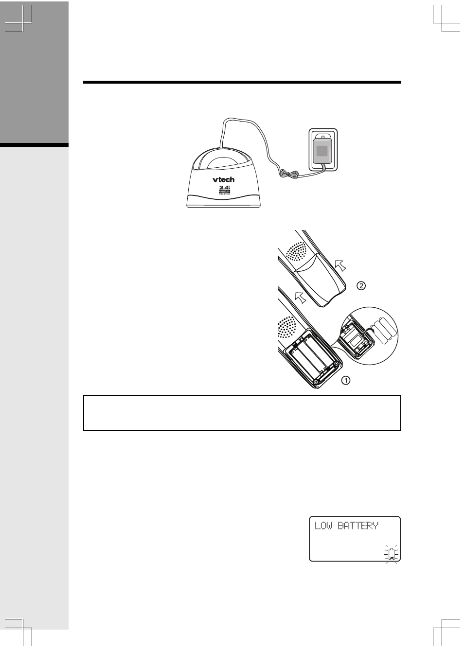 Setup, Getting started | VTech ev 2653 User Manual | Page 7 / 45