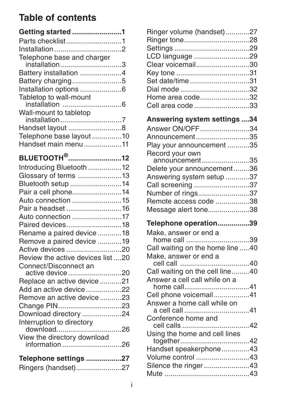 VTech DS6321-2 User Manual | Page 3 / 101
