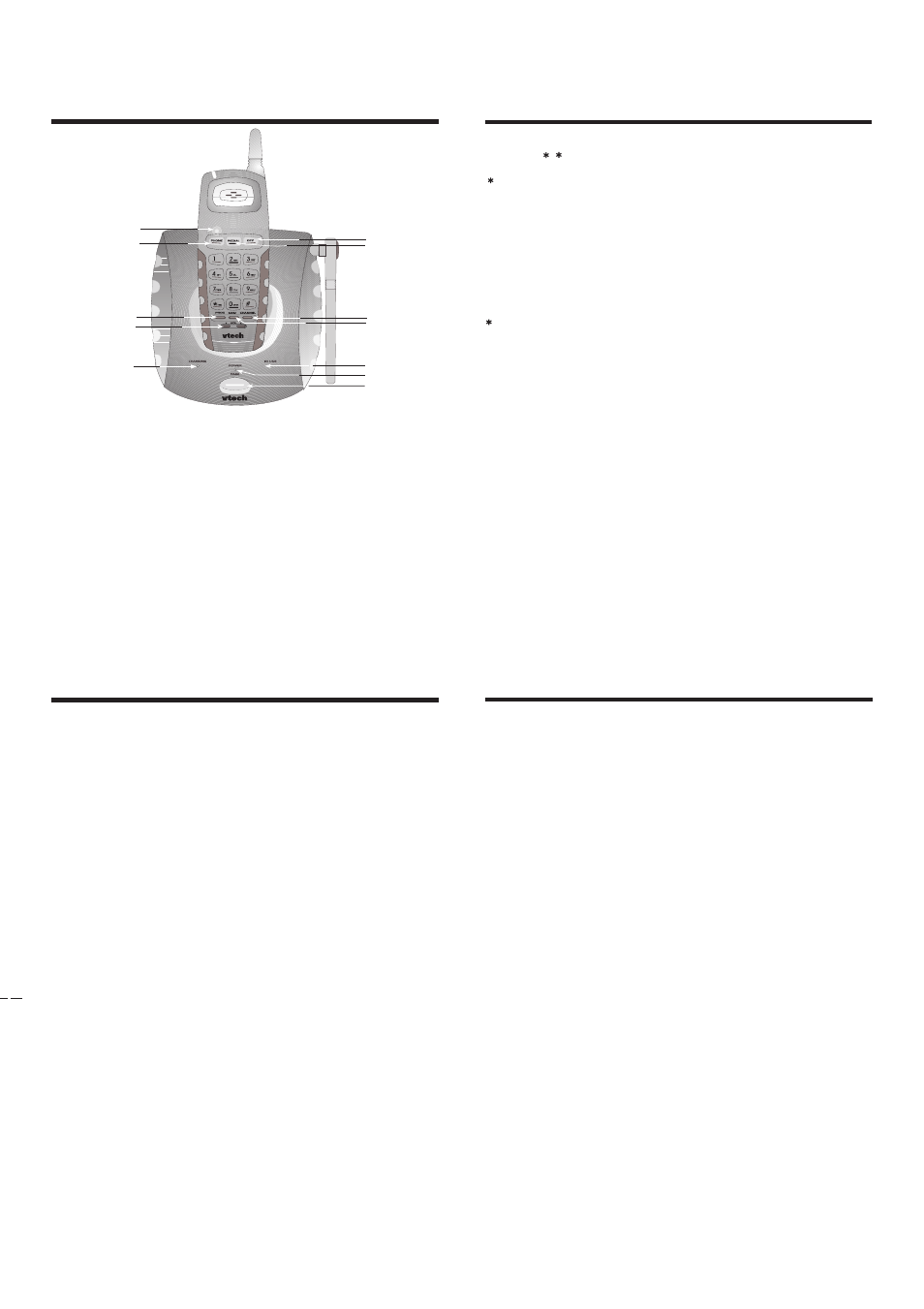 Operating instructions | VTech 9117 User Manual | Page 3 / 4