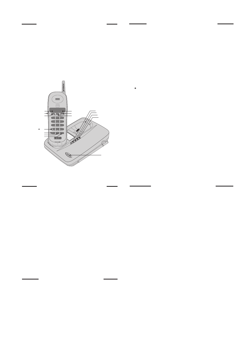 Operating instructions, Making calls, Answering calls | Disconnecting, Changing channels, Temporary tone, Programming the ringer type, Turning off the ringer, Checking the ringer, Memory dialing | VTech ADL 915 User Manual | Page 3 / 4