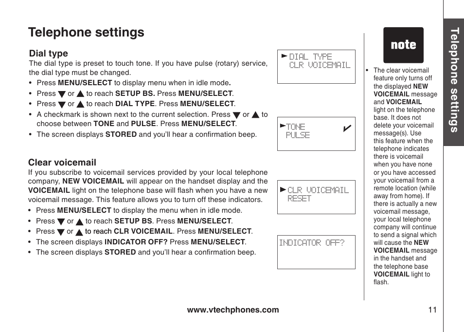 Telephone settings, Te le ph on e s ett in gs, Bas ic o pe ra tio n | VTech LS6113-WT User Manual | Page 14 / 50