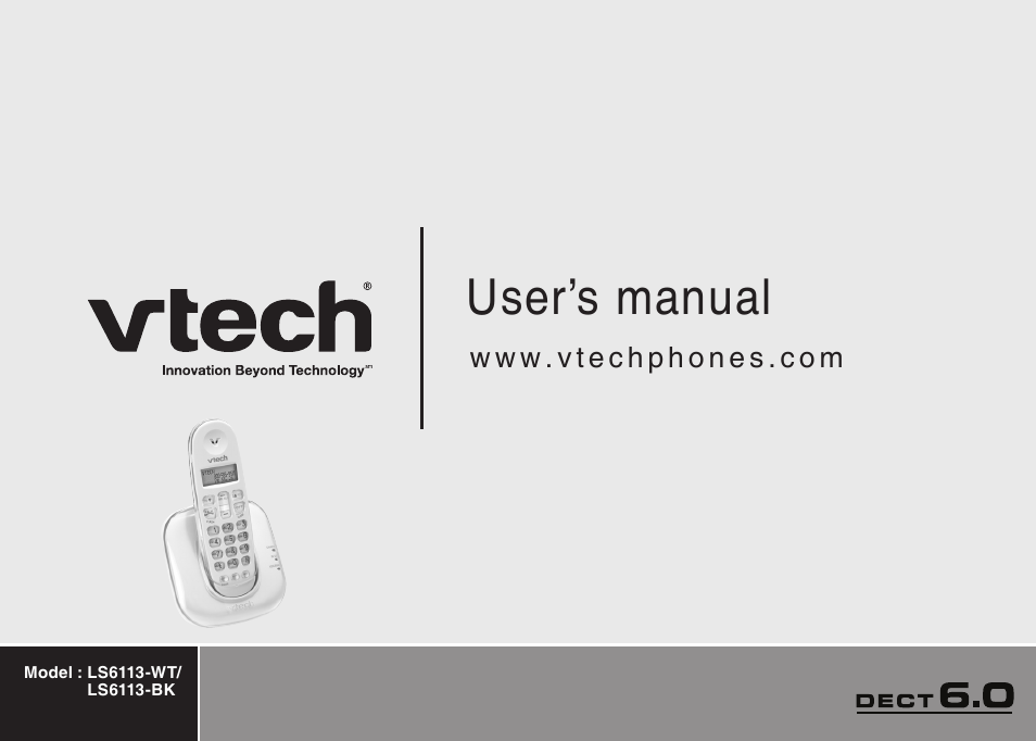 User’s manual | VTech LS6113-WT User Manual | Page 50 / 50
