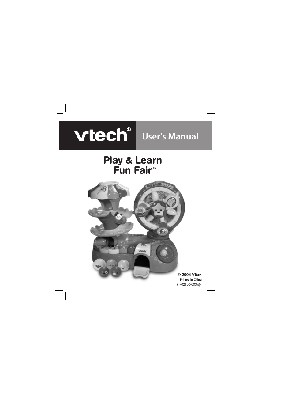 VTech Play & Learn Fun Fair 91-02100-000 User Manual | 10 pages