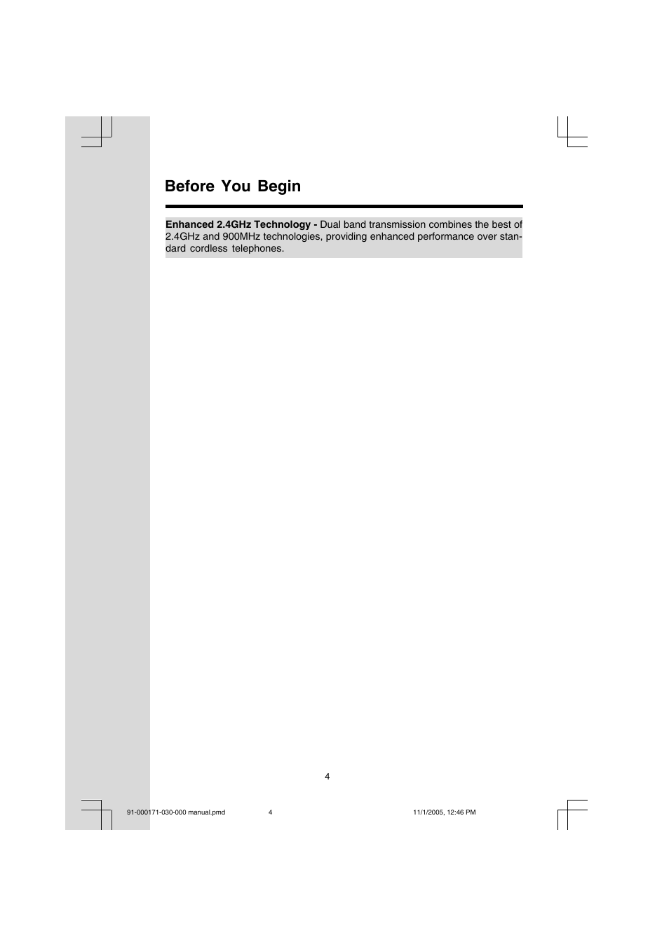 Before you begin | VTech Cordless Telephone User Manual | Page 4 / 47