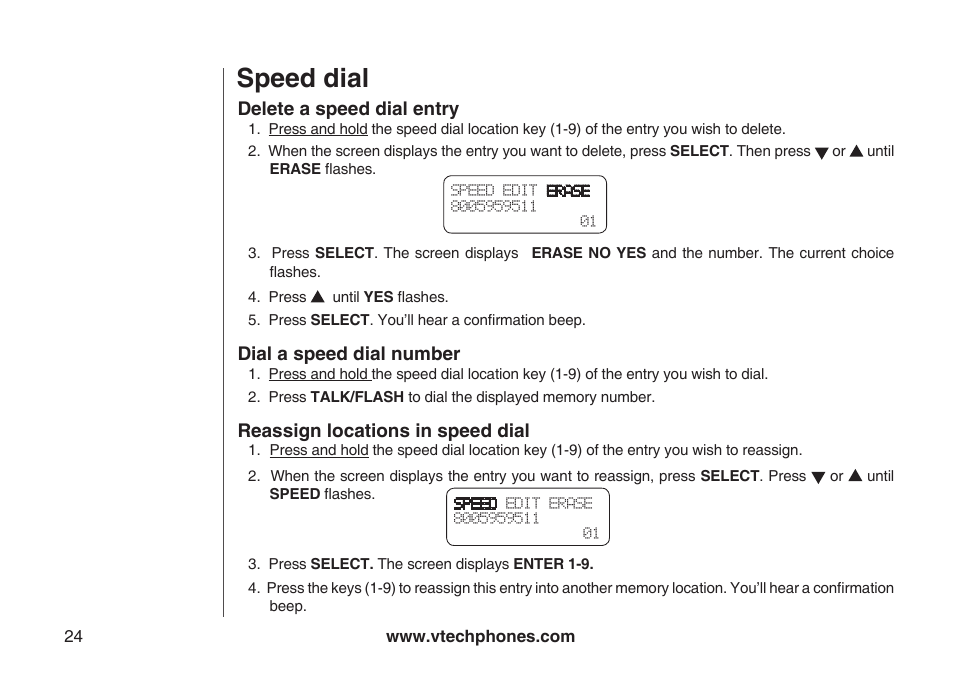 Speed dial | VTech ia5870 User Manual | Page 27 / 61