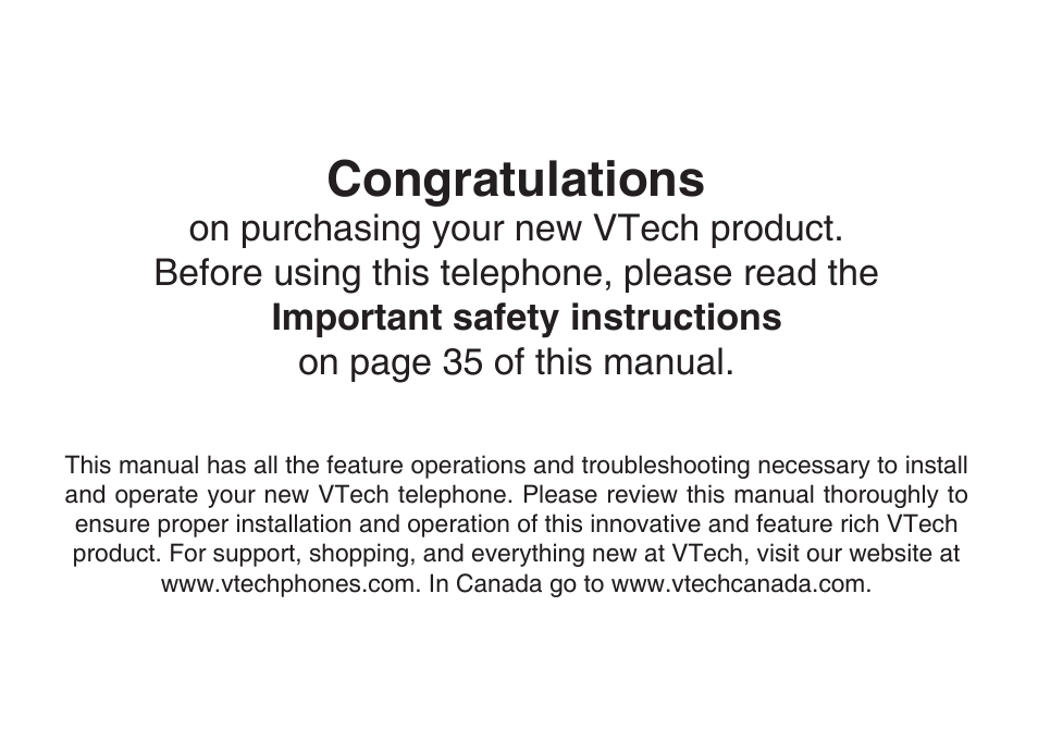 VTech I6717 User Manual | 48 pages