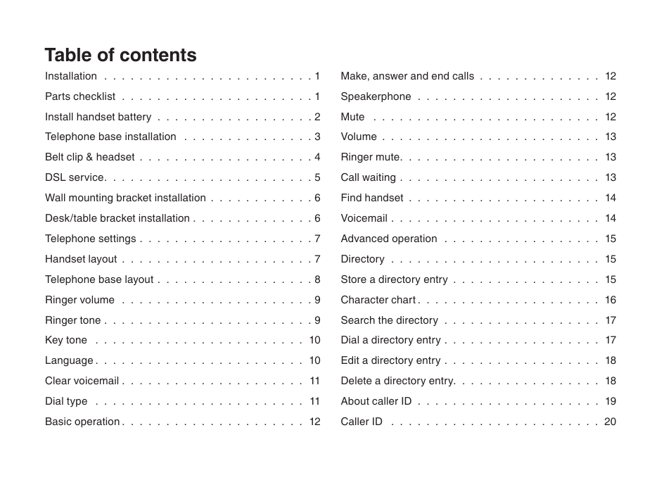 VTech I6717 User Manual | Page 2 / 48