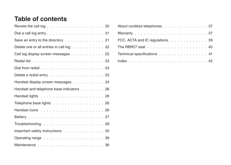 VTech I6717 User Manual | Page 3 / 48