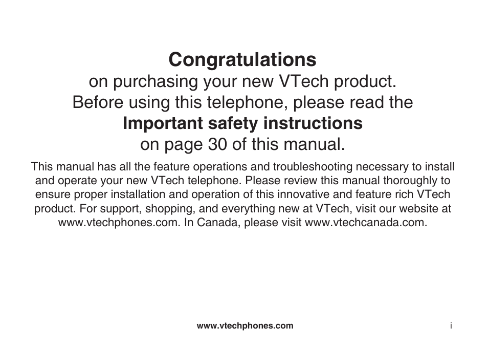 VTech 6031 User Manual | 51 pages